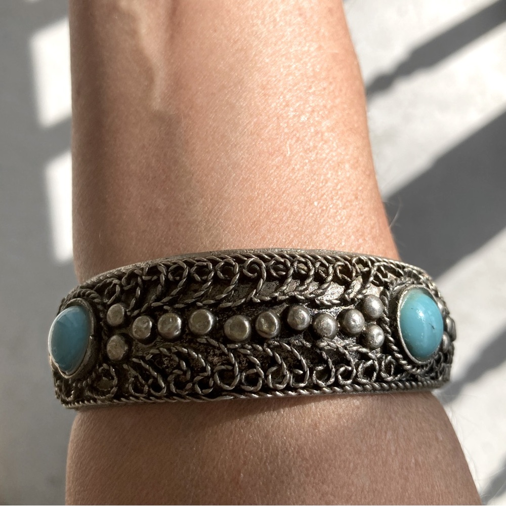Vintage Tibetan silver bangel